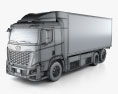 Hyundai Xcient FCEV 箱型トラック 2023 3Dモデル wire render