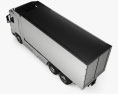 Hyundai Xcient FCEV Box Truck 2023 Modello 3D vista dall'alto