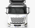 Hyundai Xcient FCEV Kofferfahrzeug 2023 3D-Modell Vorderansicht