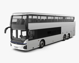 Hyundai Elec City Double-Decker Bus 2021 3D model
