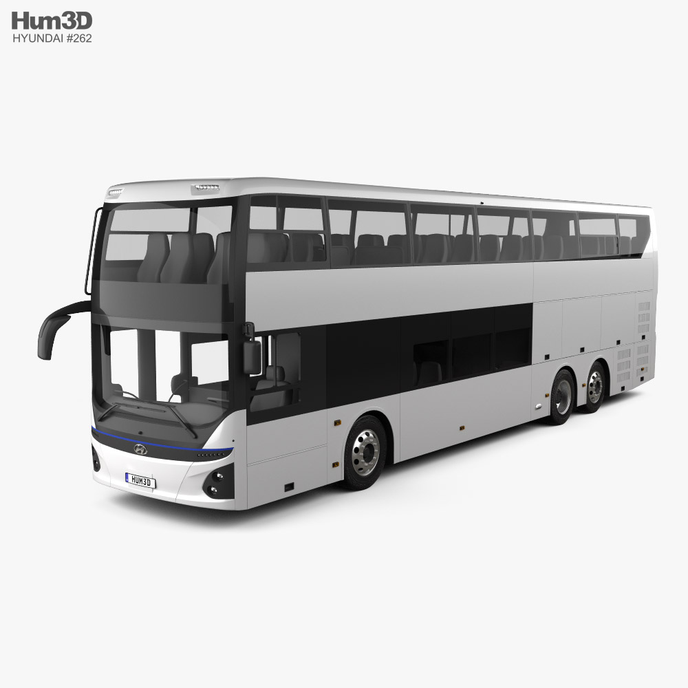 Hyundai Elec City Autobus a due piani 2021 Modello 3D