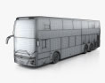 Hyundai Elec City Autobus a due piani 2021 Modello 3D wire render