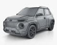 Hyundai Casper 2024 3D модель wire render
