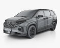 Hyundai Custo 2024 3D-Modell wire render