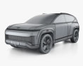Hyundai Seven 2024 3D 모델  wire render