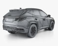 Hyundai Tucson hybrid 2024 3D-Modell