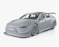 Hyundai Elantra N TCR mit Innenraum 2021 3D-Modell clay render