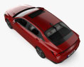 Hyundai Elantra US-spec con interni 2023 Modello 3D vista dall'alto