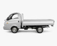 Hyundai HR Flatbed Truck with HQ interior and engine 2016 3d model side view