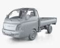 Hyundai HR 플랫 베드 트럭 인테리어 가 있는 와 엔진이 2016 3D 모델  clay render