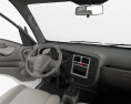 Hyundai HR Flatbed Truck with HQ interior and engine 2016 3d model dashboard