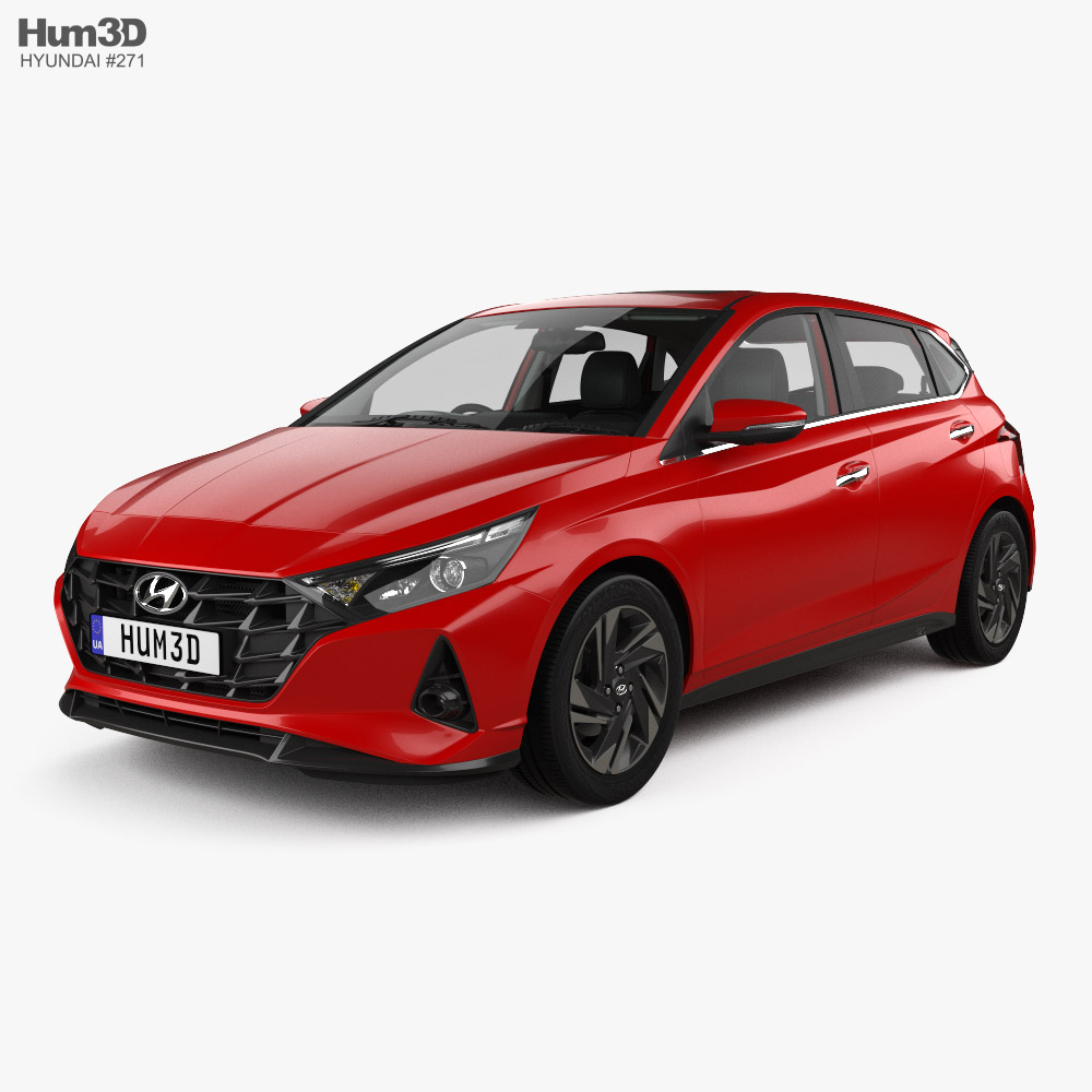 Hyundai i20 Asta 带内饰 2020 3D模型