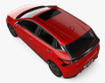 Hyundai i20 Asta 带内饰 2024 3D模型 顶视图