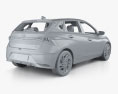 Hyundai i20 con interior 2024 Modelo 3D