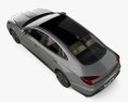 Hyundai Sonata US-spec mit Innenraum und Motor 2022 3D-Modell Draufsicht