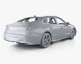 Hyundai Sonata US-spec 인테리어 가 있는 와 엔진이 2022 3D 모델 