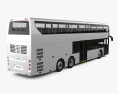 Hyundai Elec City Double Decker Bus mit Innenraum 2024 3D-Modell Rückansicht