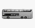Hyundai Elec City Double Decker Bus with HQ interior 2021 3d model side view