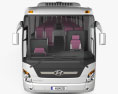 Hyundai Universe Xpress Noble Bus con interni 2010 Modello 3D vista frontale