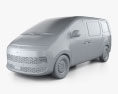 Hyundai Staria Load 2021 3D 모델  clay render