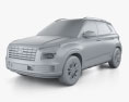 Hyundai Venue Turbo 2022 3D模型 clay render