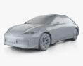Hyundai Ioniq 6 2024 3D-Modell clay render