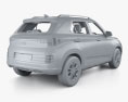 Hyundai Venue Turbo з детальним інтер'єром 2024 3D модель