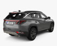 Hyundai Tucson LWB 带内饰 2021 3D模型 后视图