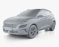 Hyundai Kona Limited US-spec 2022 3Dモデル clay render