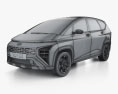 Hyundai Stargazer 2024 3D 모델  wire render