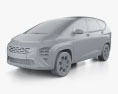 Hyundai Stargazer 2024 3D 모델  clay render