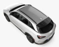 Hyundai Nexo mit Innenraum 2022 3D-Modell Draufsicht