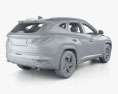 Hyundai Tucson SWB hybrid mit Innenraum 2024 3D-Modell