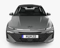 Hyundai Verna Turbo 2023 3D模型 正面图