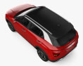 Hyundai Creta 2023 Modello 3D vista dall'alto
