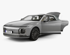 Hyundai Grandeur avec Intérieur 2024 Modèle 3D