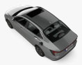 Hyundai Verna Turbo 带内饰 2023 3D模型 顶视图