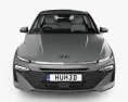 Hyundai Verna Turbo 带内饰 2023 3D模型 正面图
