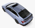 Hyundai Elantra N 2023 3D 모델  top view