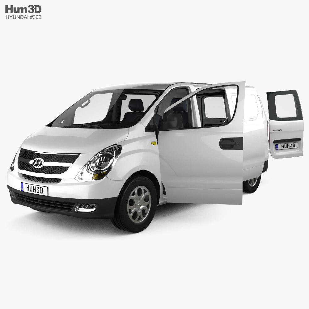 Hyundai H-1 Panel Van with HQ interior 2011 3D model
