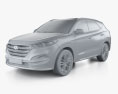 Hyundai Tucson BR-spec 2020 3D-Modell clay render