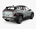 Hyundai Kona Limited US-spec 2024 3d model back view