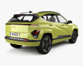 Hyundai Kona Electric US-spec 2024 3D-Modell Rückansicht