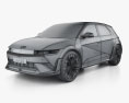Hyundai Ioniq 5 N 2024 3D 모델  wire render