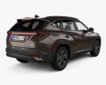 Hyundai Tucson LWB XRT US-spec 2024 3Dモデル 後ろ姿