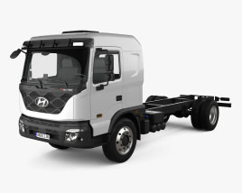 Hyundai Pavise Regular Cab HighRoof Вантажівка шасі 2019 3D модель