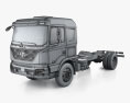 Hyundai Pavise Regular Cab HighRoof Chassis Truck 2019 3d model wire render