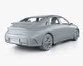 Hyundai Ioniq 6 with HQ interior 2023 3D 모델 