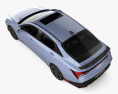 Hyundai Elantra N with HQ interior 2023 3D-Modell Draufsicht