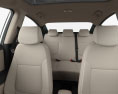 Hyundai Accent sedan com interior e motor 2012 Modelo 3d